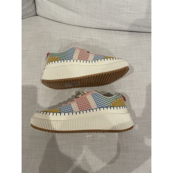 Nicole Miller Brita Multi Color Platform Sneakers Size 9 New Spring Color - Picture 3 of 7
